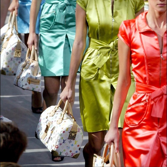 Louis Vuitton x Takashi Murakami Speedy 30 Tote Bag Multicolor Purse - Picture 14 of 14